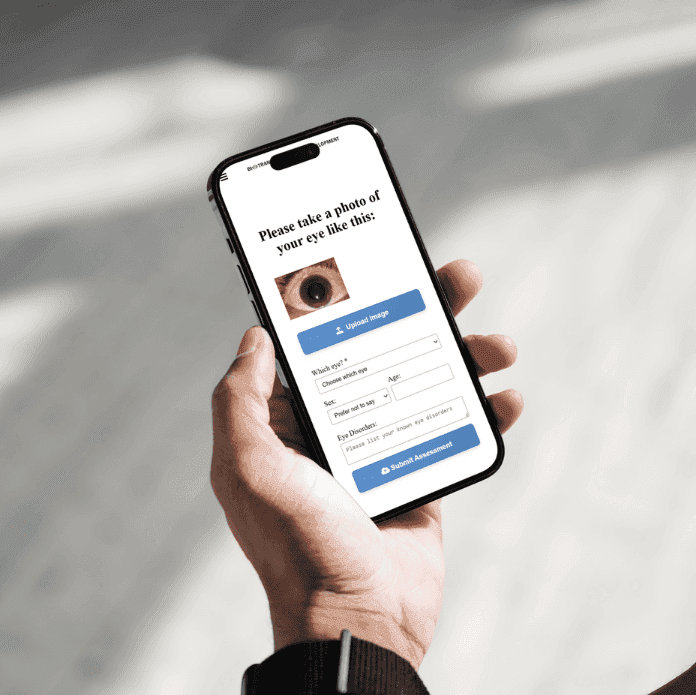 BioTransport assessment flow shown on a phone.